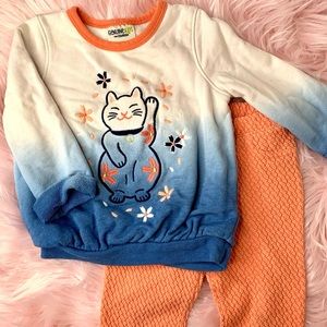 🐥 GENUINE KIDS 🐥 Two Piece Sweater & Leggings Set for Toddler Girls, size 3t